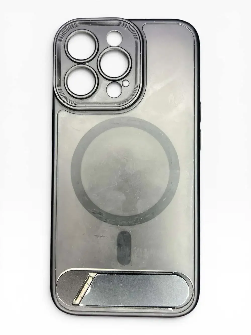 Magnetic Translucent Matte Case for iPhone 13 Pro with Invisible Kickstand